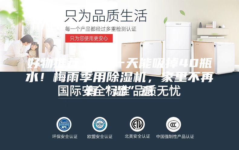 好物推薦 ｜ 一天能吸掉40瓶水！梅雨季用除濕機，家里不再有“濕”意