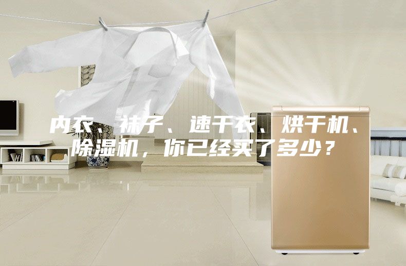 內(nèi)衣、襪子、速干衣、烘干機、除濕機，你已經(jīng)買了多少？