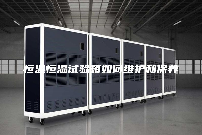 恒溫恒濕試驗箱如何維護和保養(yǎng)