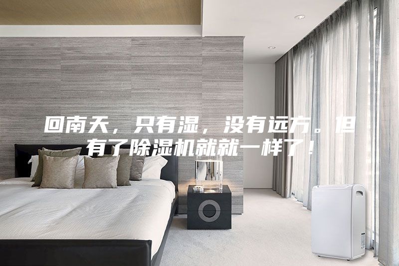 回南天，只有濕，沒有遠方。但有了除濕機就就一樣了！